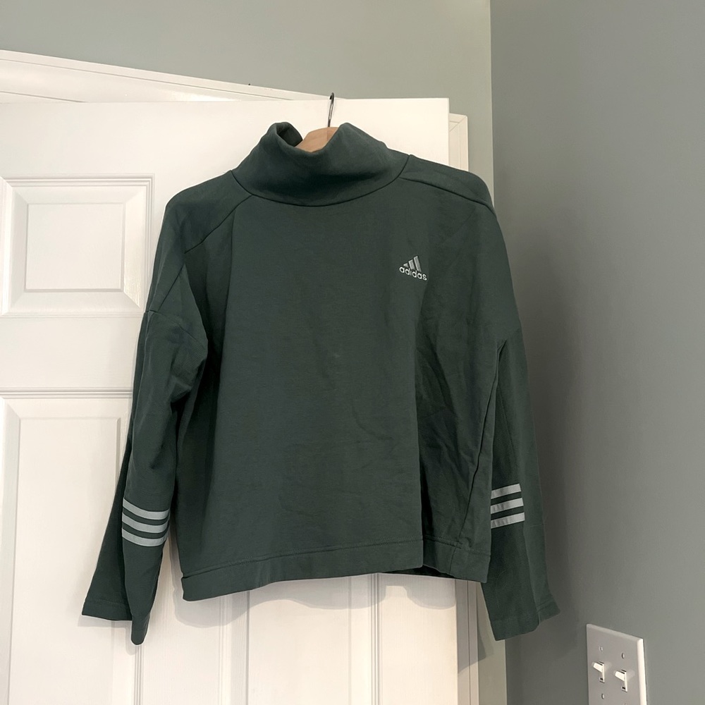 Adidas mock neck pullover